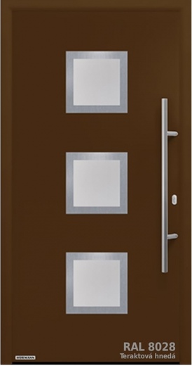 Thermo 65 motiv 810S RAL 8028 zemitá hnědá